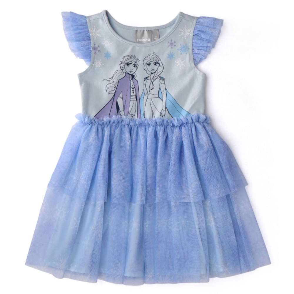 Disney Frozen Elsa Anna Cute Dress - Picture 1 of 8
